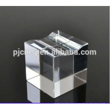 Bloco de cristal em branco barato da base do cubo de cristal para a gravura